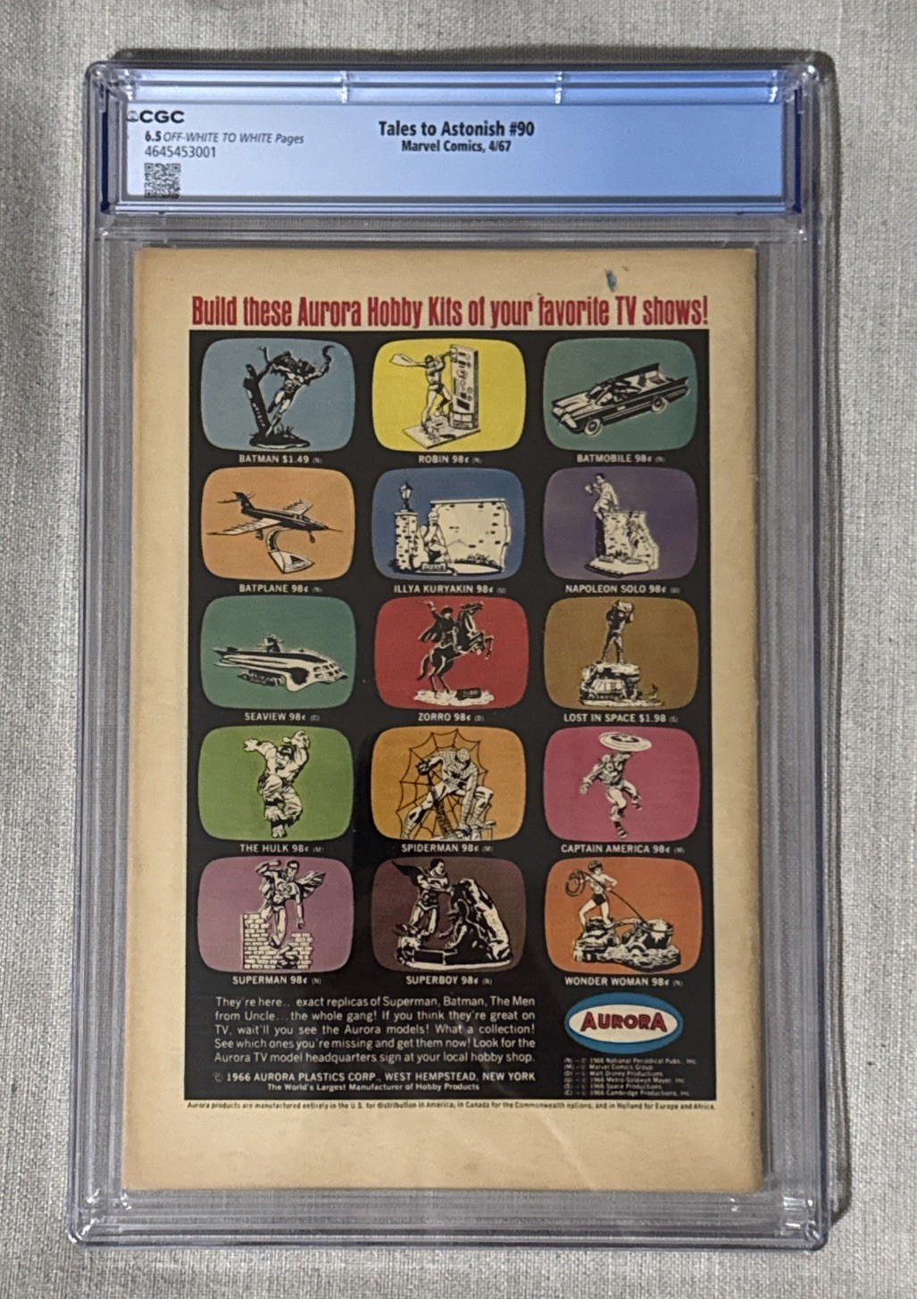 Tales to Astonish #90 (Marvel April 1967) CGC 6.5 1st Silver Age App Byrrah