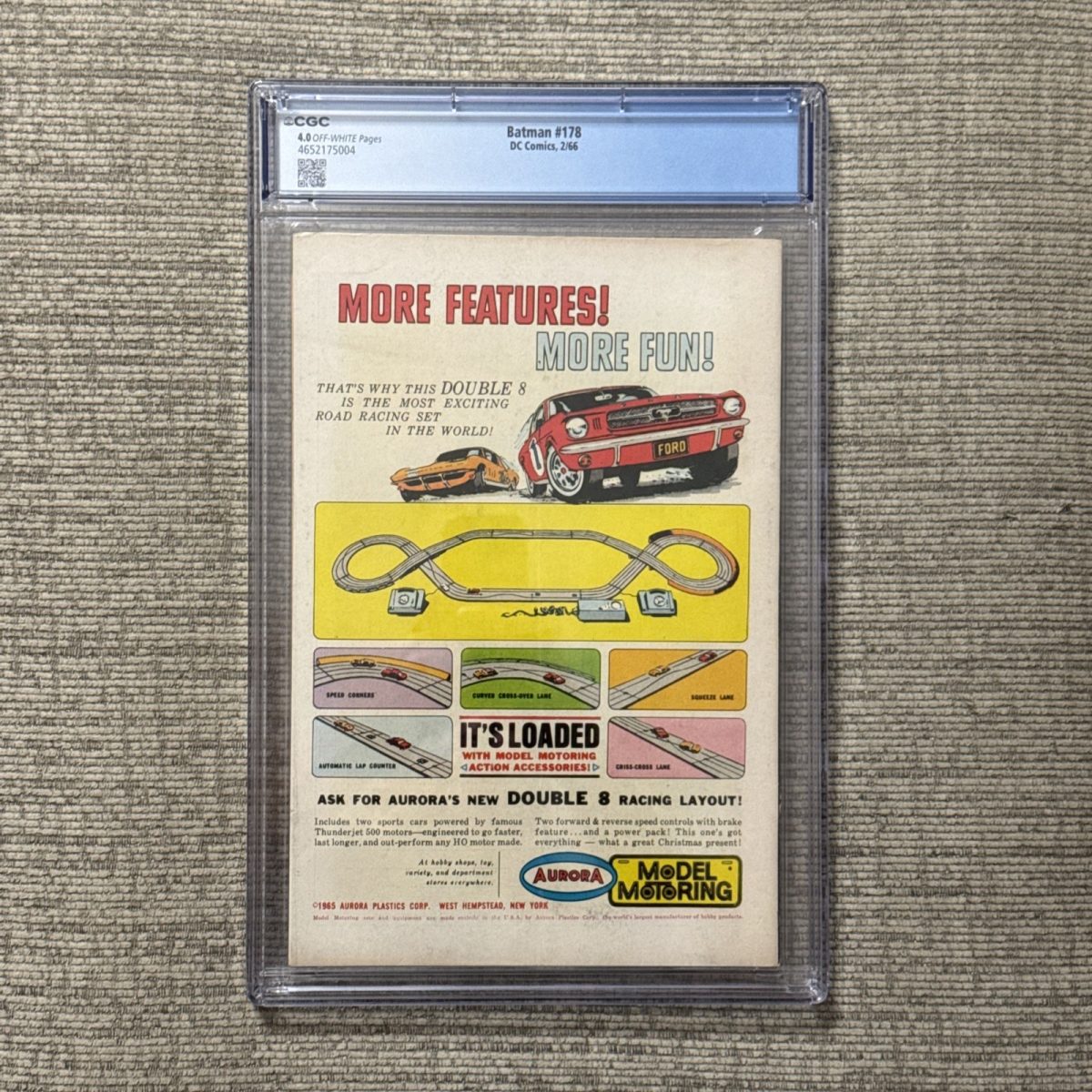 BATMAN #178 CGC 4.0 DC Comics 1966 Affordable Silver Age Comic Book