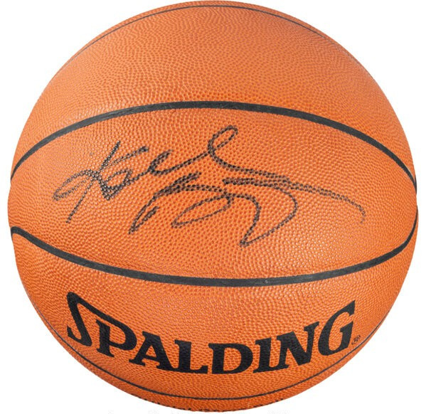 Mid 1990s Kobe Bryant Signed Full Name Official NBA Basketball PSA/DNA MINT BALL