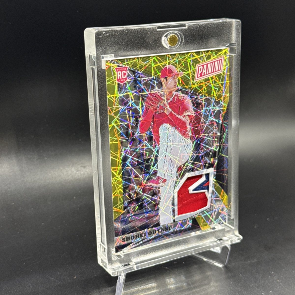 2018 PANINI NATIONAL VIP SHOHEI OHTANI GOLD JERSEY PATCH TAG RC #46 NM #/5