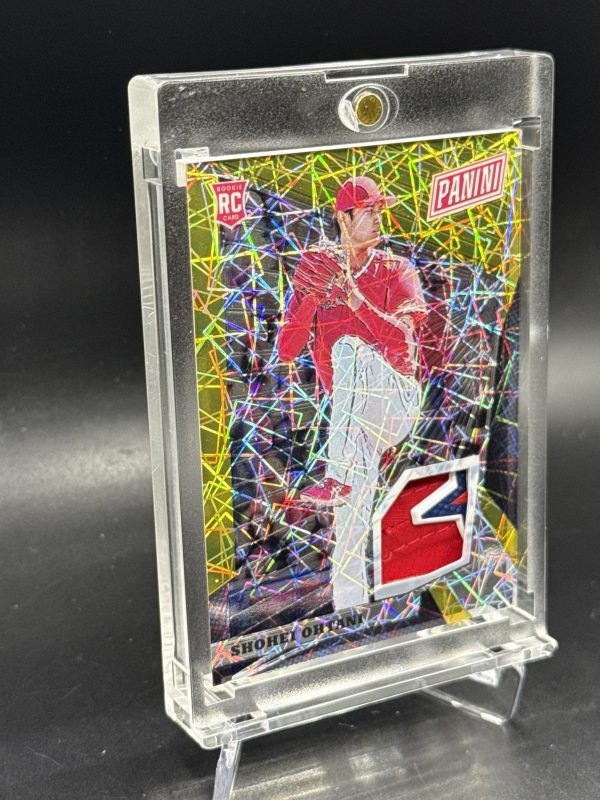 2018 PANINI NATIONAL VIP SHOHEI OHTANI GOLD JERSEY PATCH TAG RC #46 NM #/5
