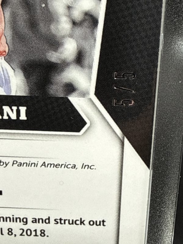 2018 PANINI NATIONAL VIP SHOHEI OHTANI GOLD JERSEY PATCH TAG RC #46 NM #/5