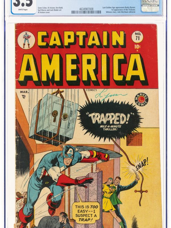 Captain America Comics #71 CGC 3.5 1949 Last Golden Age BUCKY 1st Trickster App