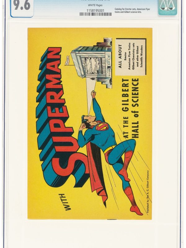 With Superman At Gilbert Hall Of Science #NN CGC 9.6 1948 MINT WHITE PAGES