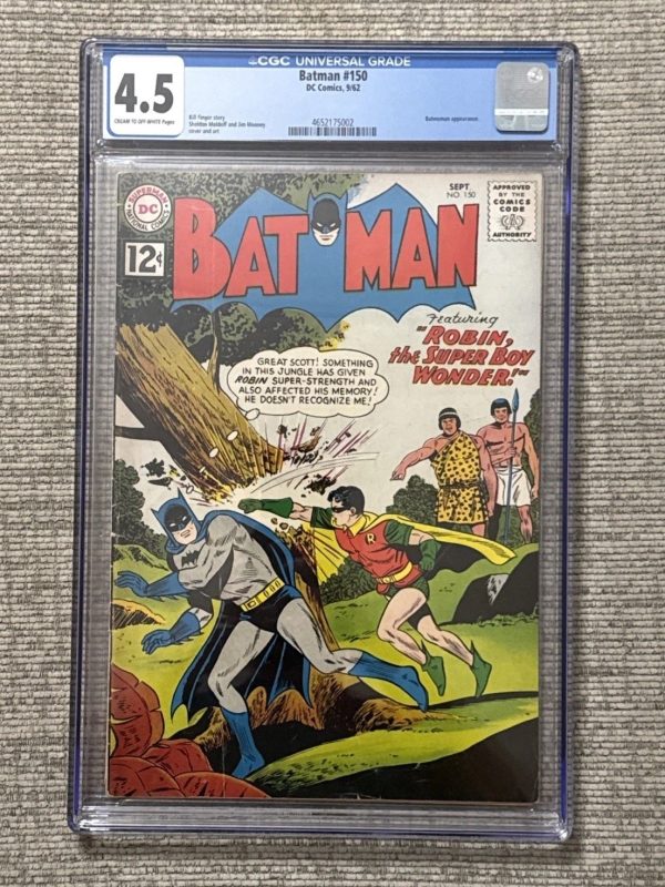 Batman #150 - CGC 4.5 DC 1962 Robin Super Boy Adventure Batwoman Appearance