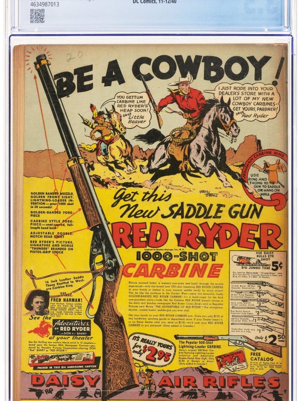 1940 DC Comics Superman #7 CGC 3.5 1st Appearance of Perry White 1st WW2 cover