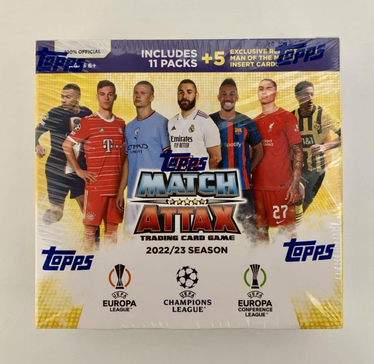 2022/23 Topps Match Attax UEFA Soccer EXCLUSIVE Sealed MONSTER Box-137 Cards!