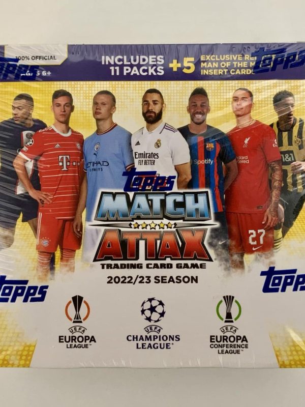 2022/23 Topps Match Attax UEFA Soccer EXCLUSIVE Sealed MONSTER Box-137 Cards!