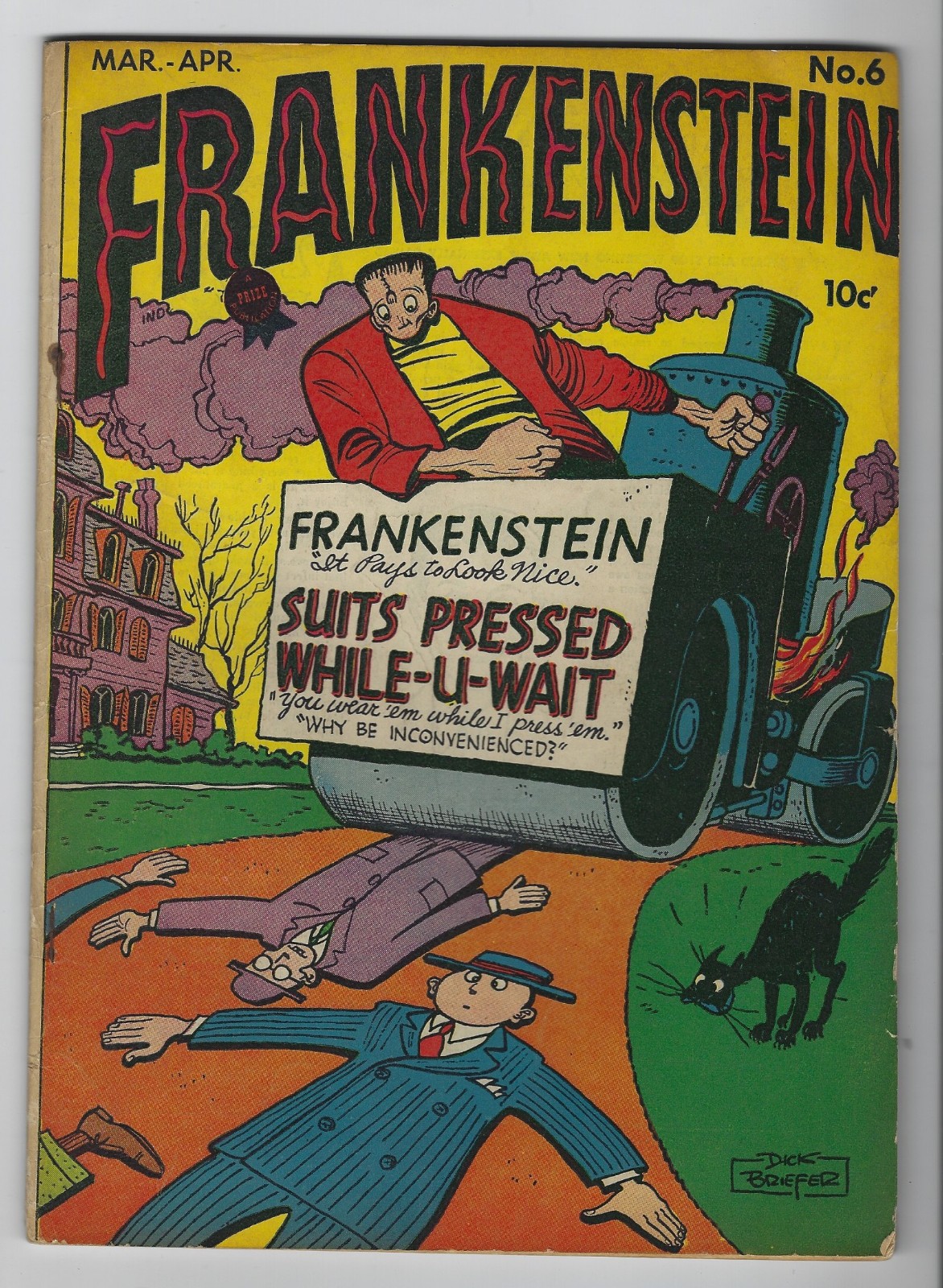 FRANKENSTEIN COMICS #6 (Prize 1947) Dick Briefer Golden Age