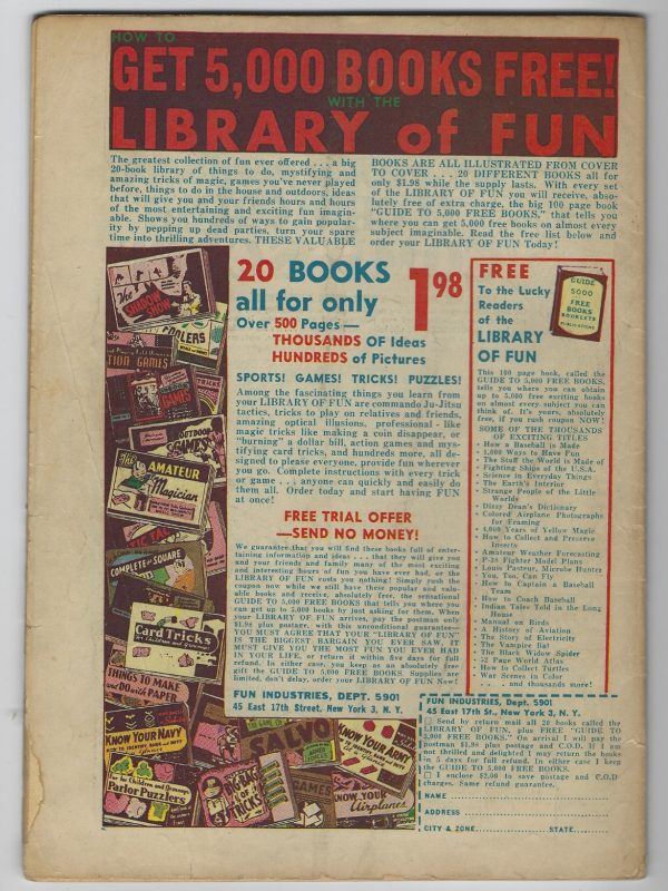 FRANKENSTEIN COMICS #6 (Prize 1947) Dick Briefer Golden Age