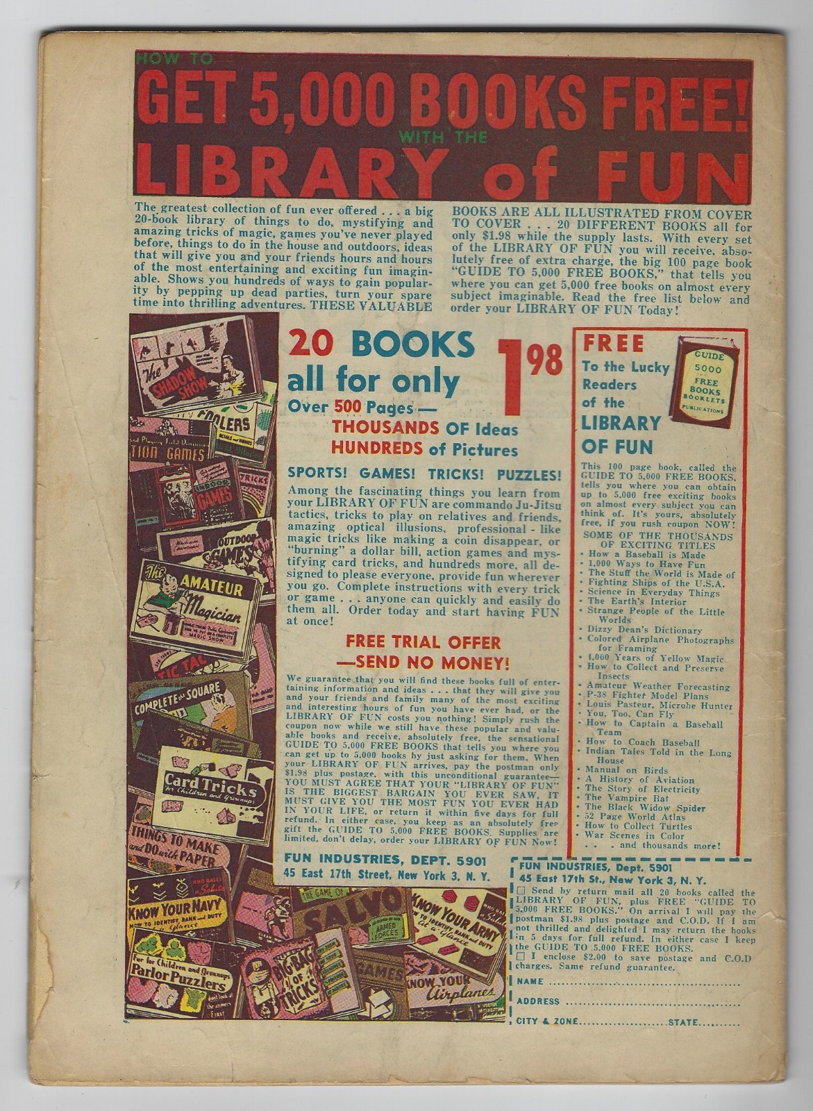 FRANKENSTEIN COMICS #6 (Prize 1947) Dick Briefer Golden Age