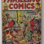 THRILLING COMICS #43 (1944) Schomburg German War Cover RARE Golden Age