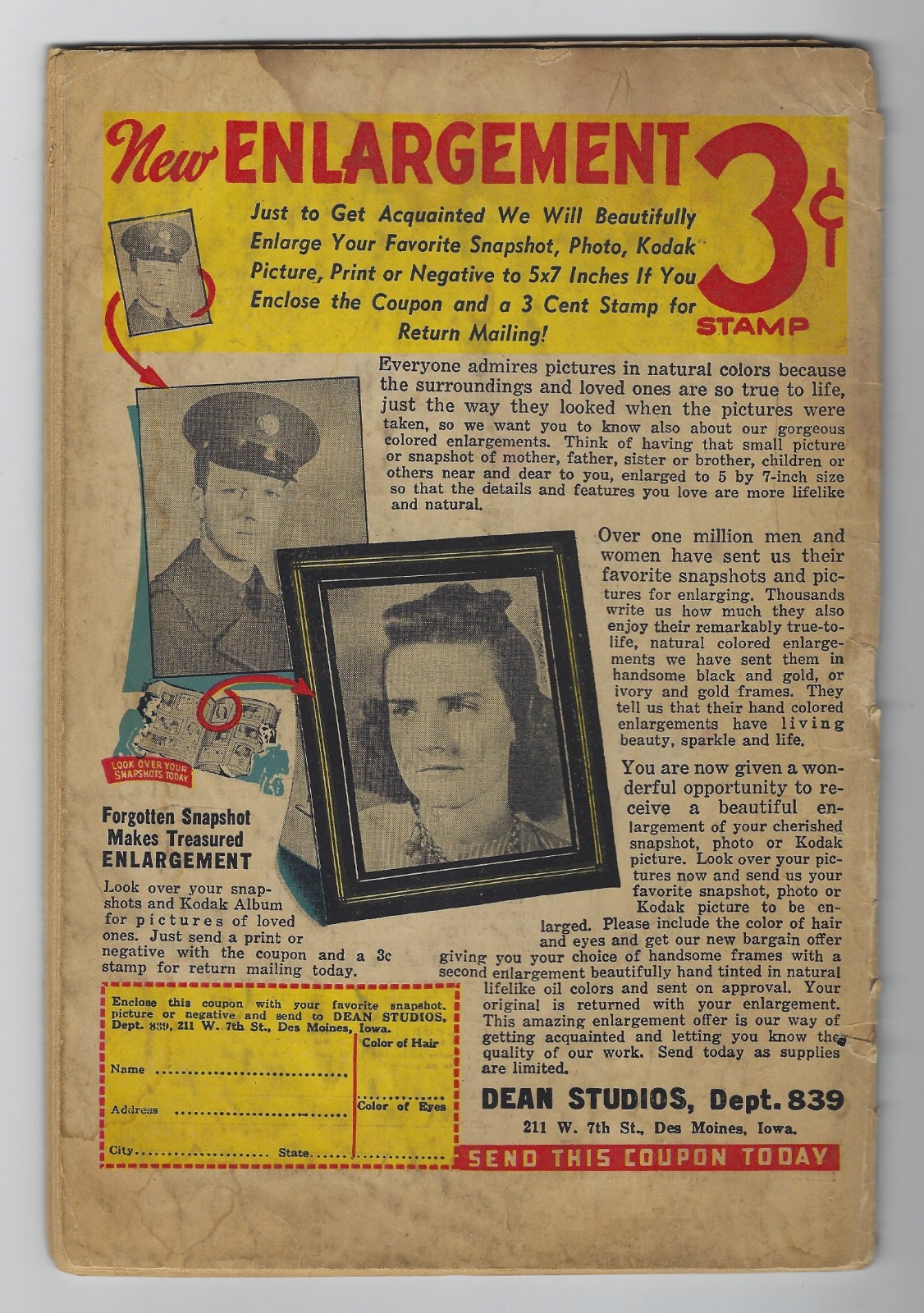 THRILLING COMICS #43 (1944) Schomburg German War Cover RARE Golden Age