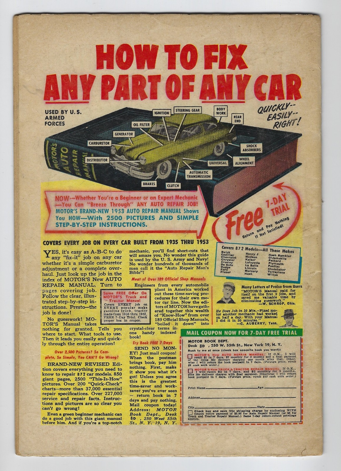 HUMAN TORCH #36 - ATLAS COMICS 1954 Sub-Mariner VG+/FN-