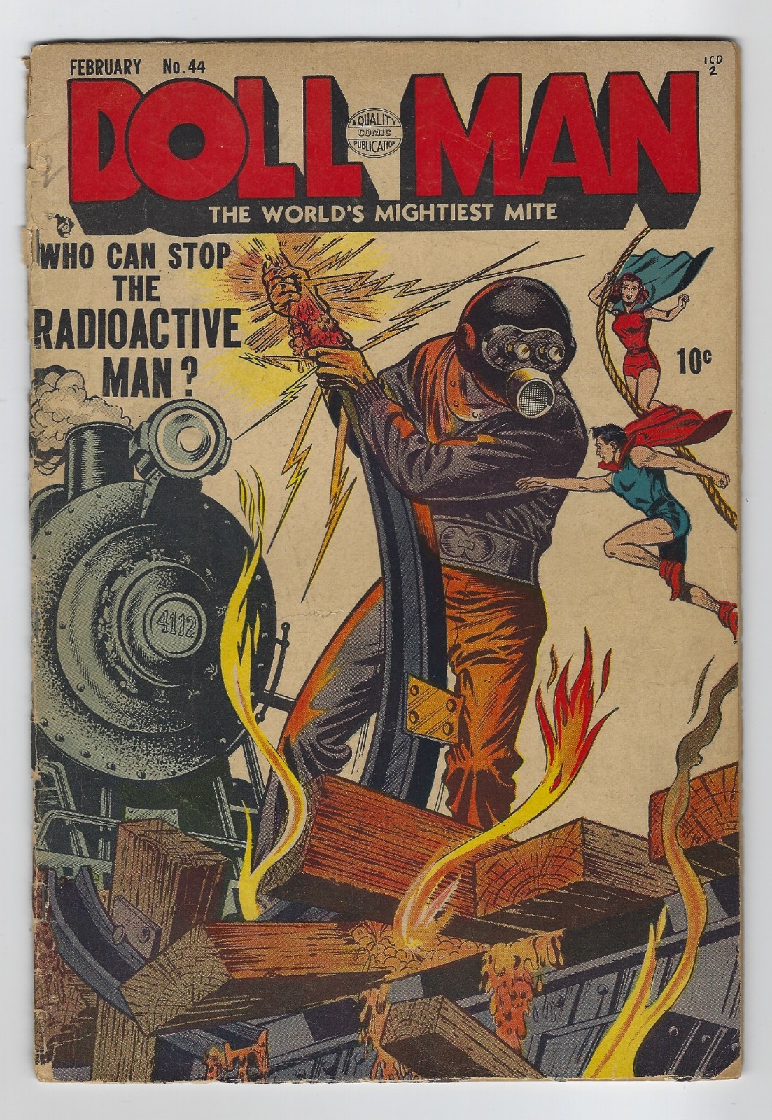 Doll Man Quarterly #44 (Quality Comics 1953) Golden Age Radioactive Man Issue