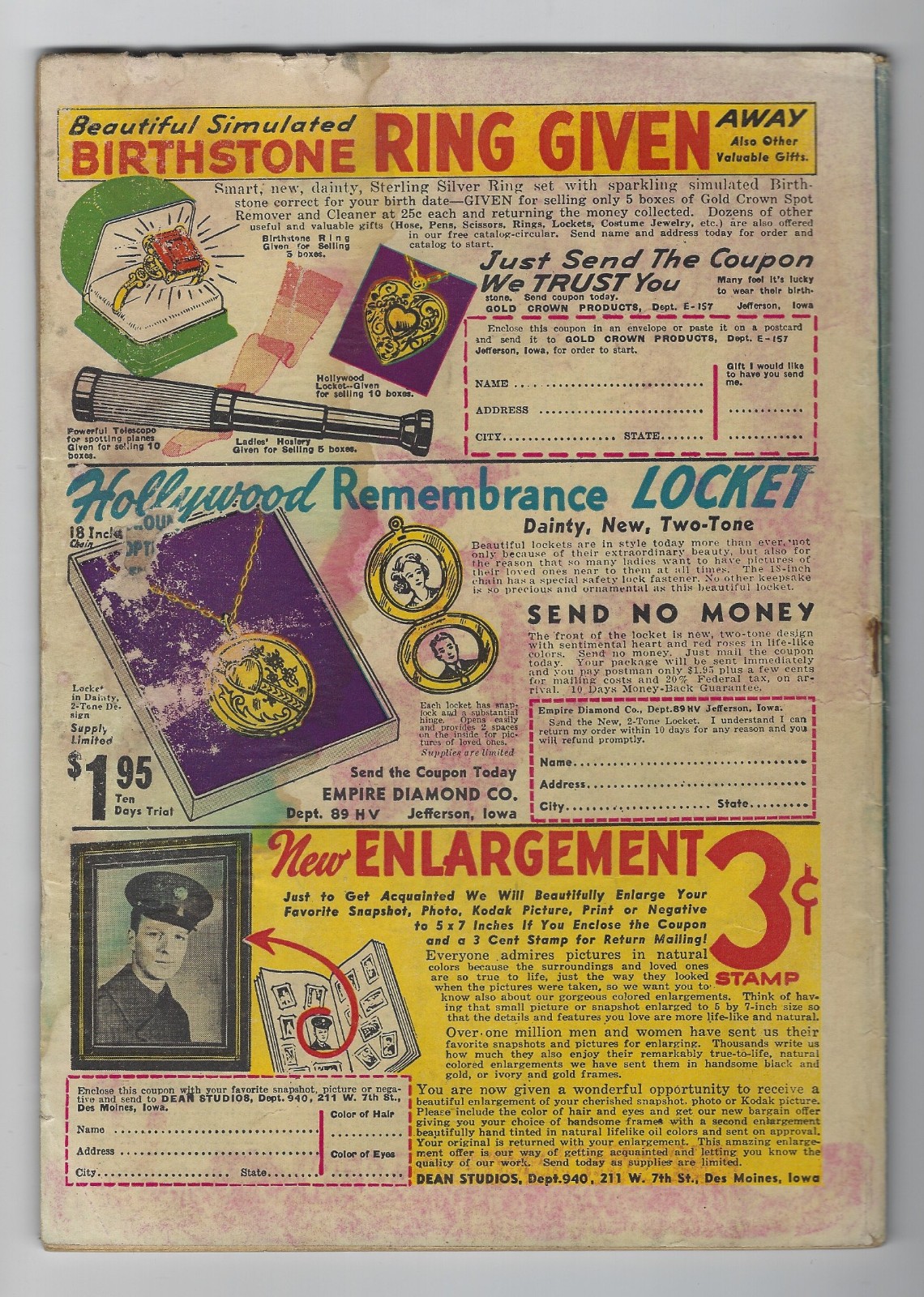 Blue Circle #4 1945 - Rural Home -VG/FN - Comic Book