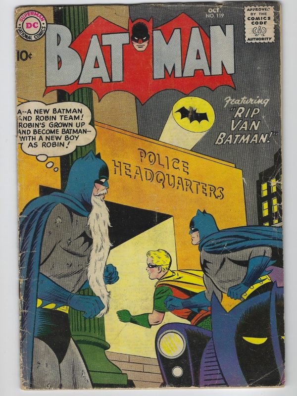 BATMAN #119 (DC 1958) GD+/VG Rip Van Batman
