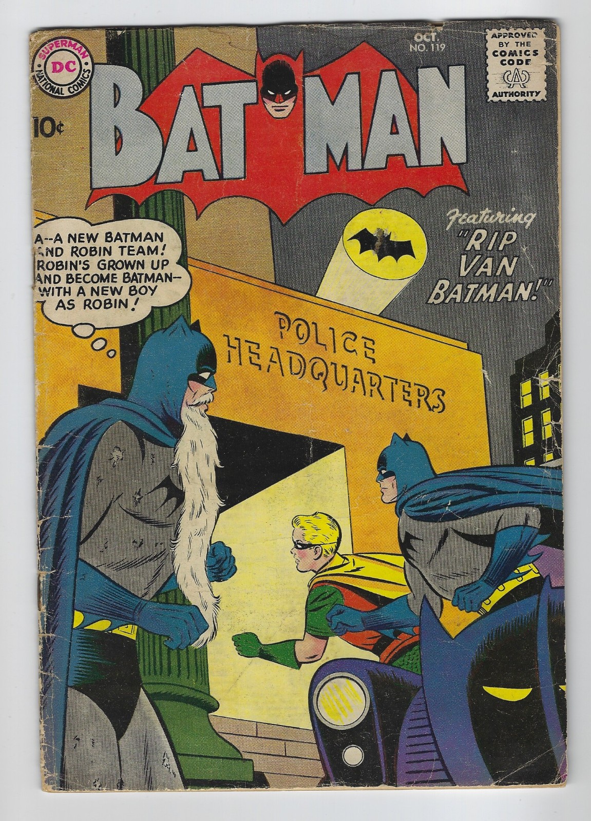 BATMAN #119 (DC 1958) GD+/VG Rip Van Batman