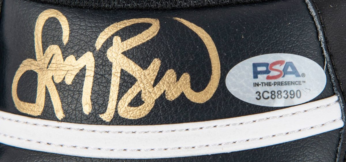 Larry Bird & Magic Johnson Dual-Signed Converse Pair Shoes - PSA Beckett