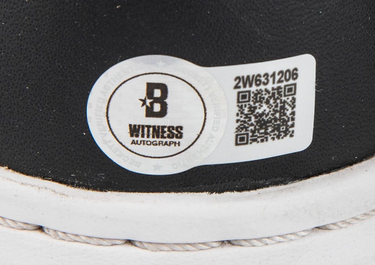 Larry Bird & Magic Johnson Dual-Signed Converse Pair Shoes - PSA Beckett