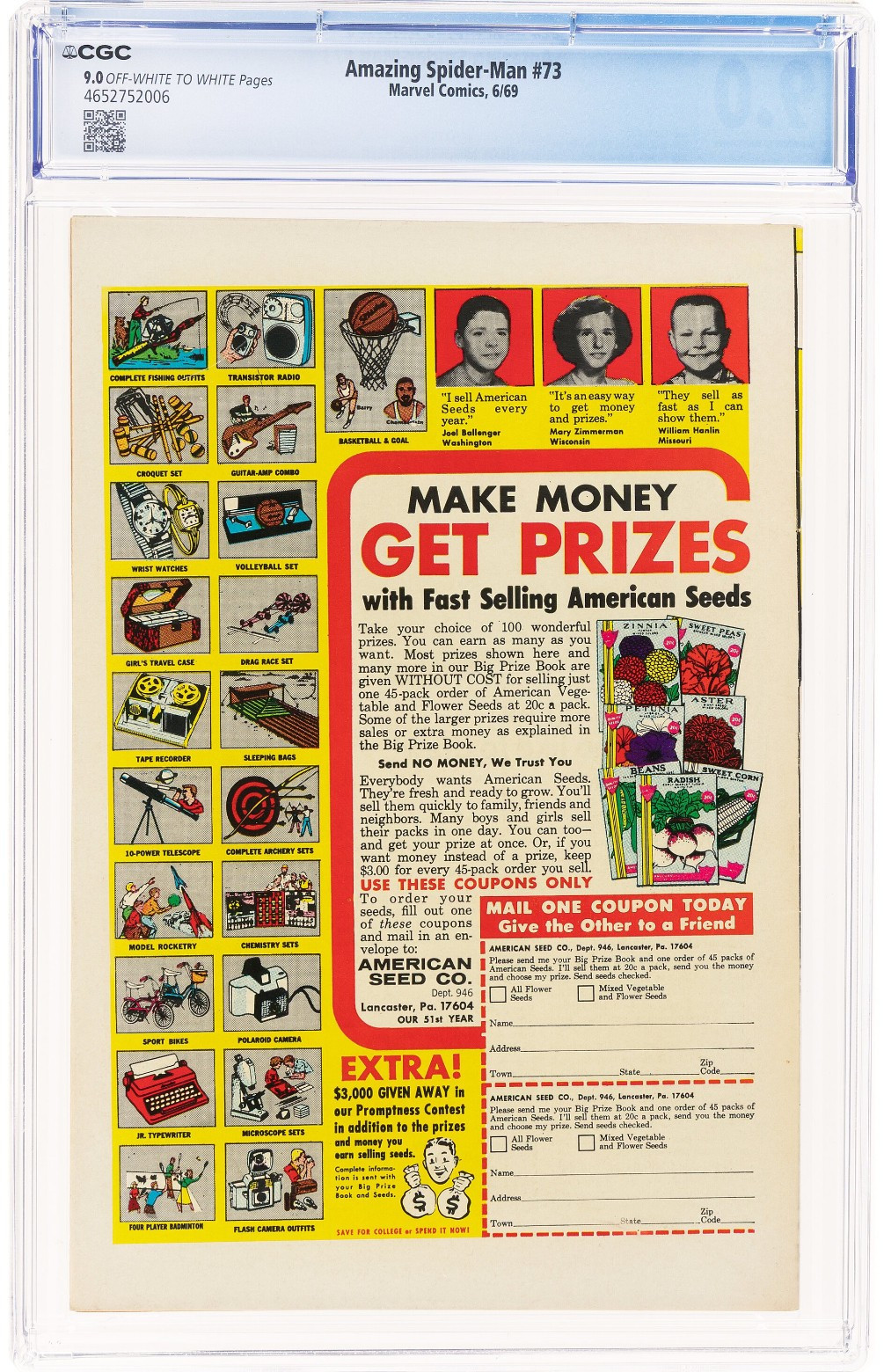 The Amazing Spider-Man #73 (Marvel, 1969) CGC VF/NM 9.0
