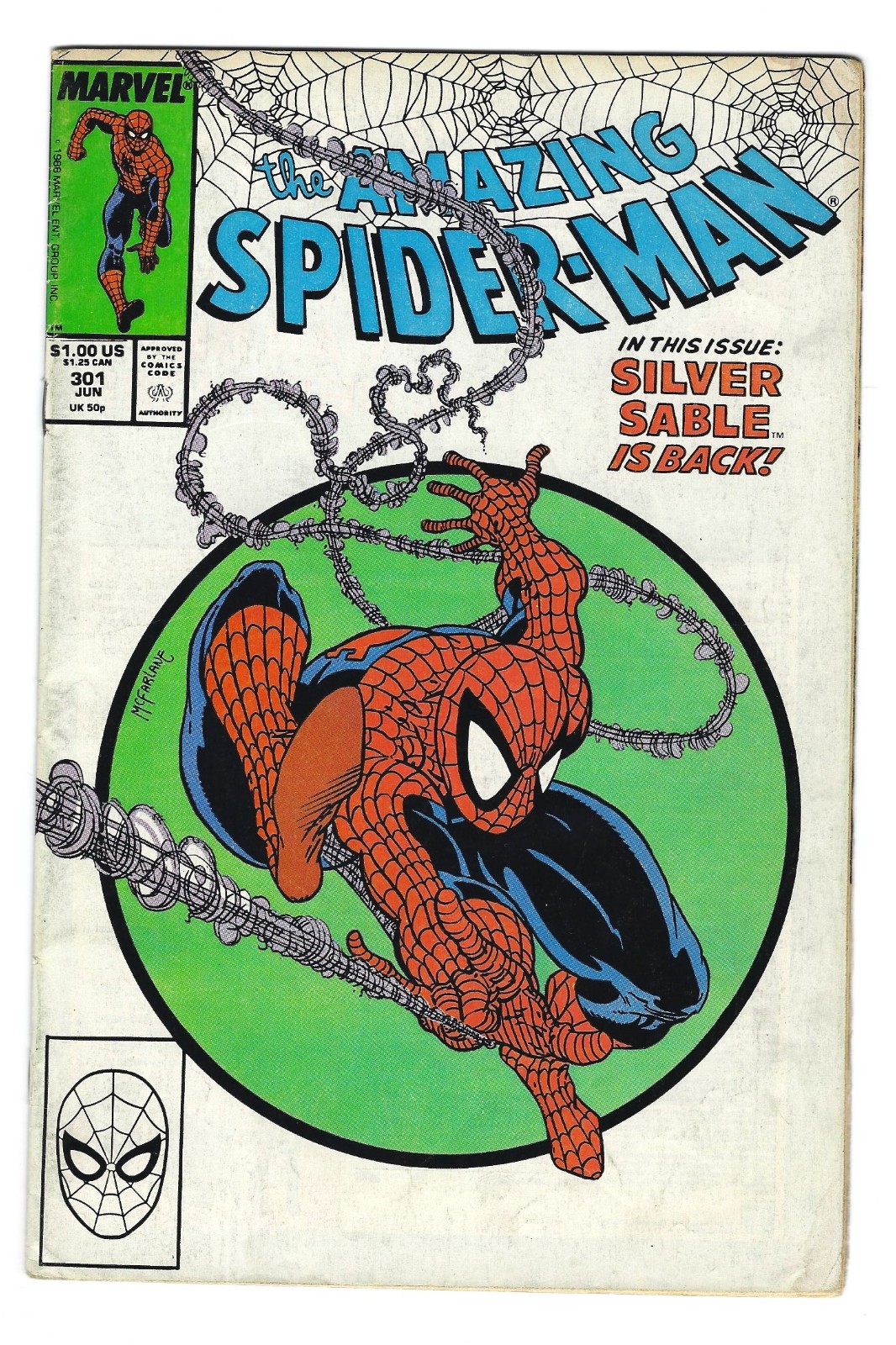 The Amazing Spider-Man #301 (Marvel 1988) Todd McFarlane
