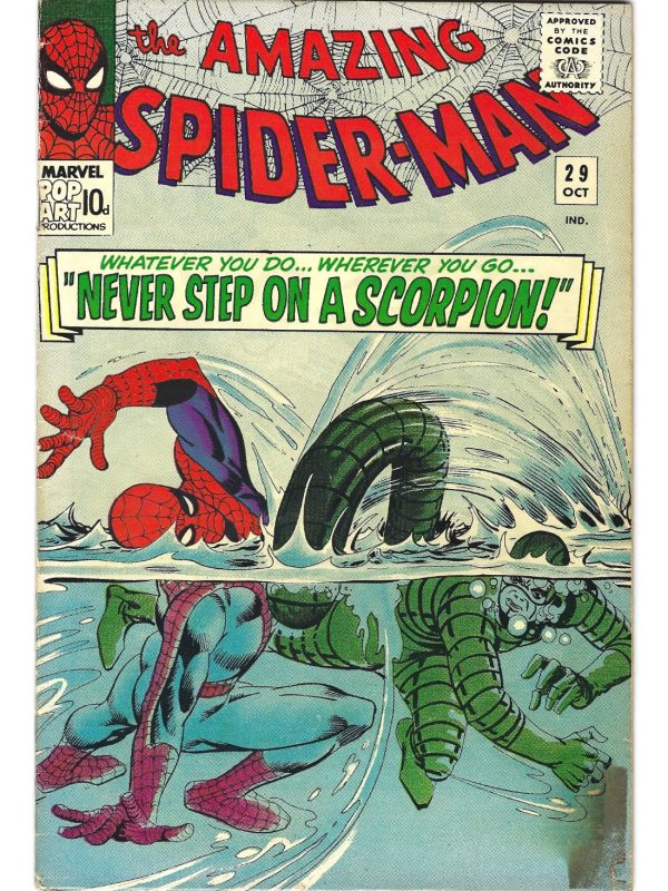 The Amazing Spider-Man #29 (Marvel Comics October 1965) 2nd Scorpion Stan Lee