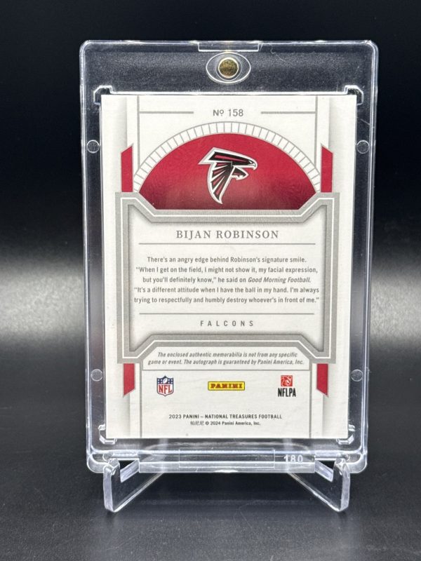 2023 Panini National Treasures - Rookie Patch Autographs Bijan Robinson # /49