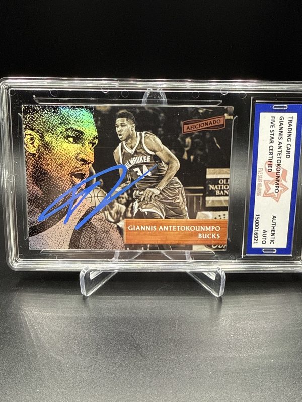 2016-17 PANINI AFICIONADO GIANNIS ANTETOKOUNMPO ON CARD AUTO 5STAR GRADING
