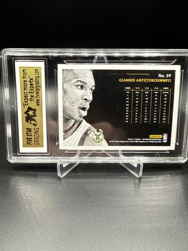 2016-17 PANINI AFICIONADO GIANNIS ANTETOKOUNMPO ON CARD AUTO 5STAR GRADING