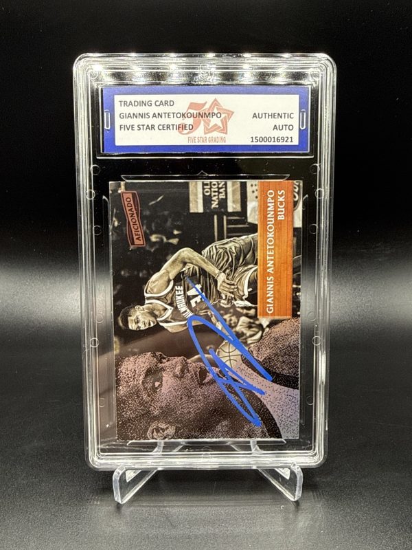 2016-17 PANINI AFICIONADO GIANNIS ANTETOKOUNMPO ON CARD AUTO 5STAR GRADING