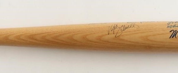 Hall Of Fame Multi Signed Baseball Bat 13 Autographs Yogi Berra, Slaughter PSA