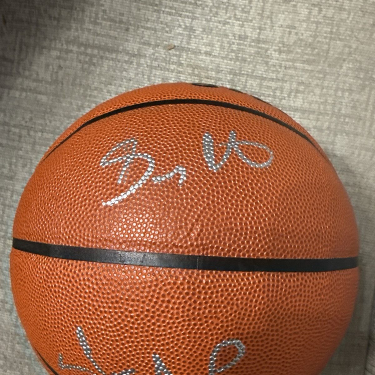 Sonics Gary Payton & Shawn Kemp Authentic Signed Wilson Basketball BAS Witnessed