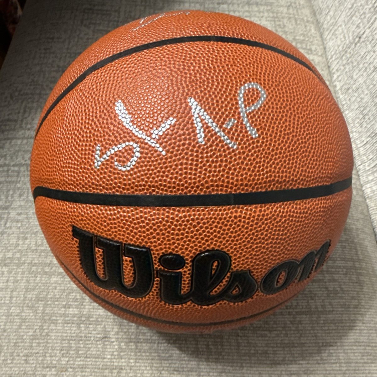 Sonics Gary Payton & Shawn Kemp Authentic Signed Wilson Basketball BAS Witnessed