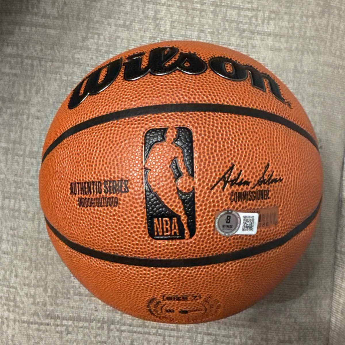 Sonics Gary Payton & Shawn Kemp Authentic Signed Wilson Basketball BAS Witnessed