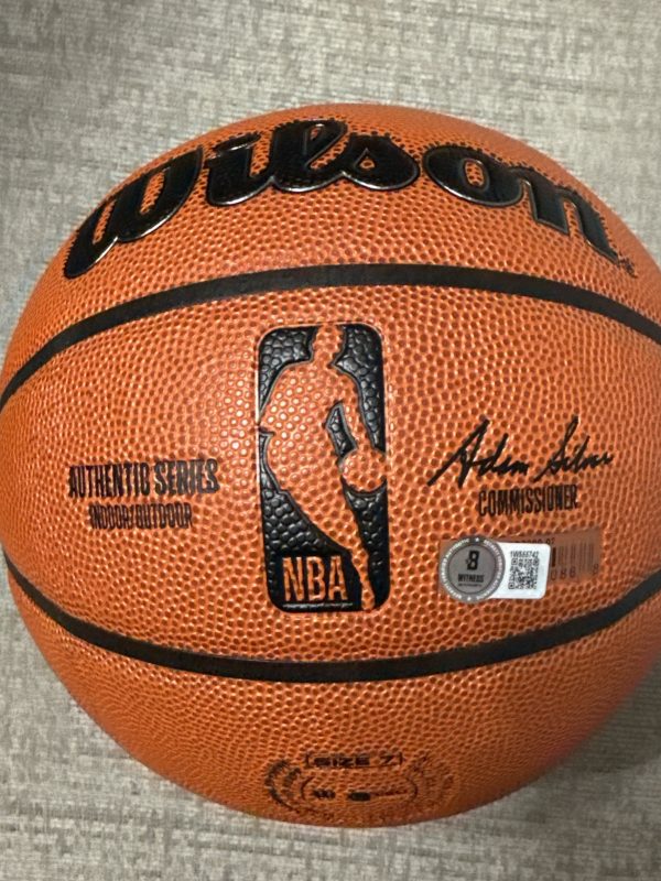 Sonics Gary Payton & Shawn Kemp Authentic Signed Wilson Basketball BAS Witnessed