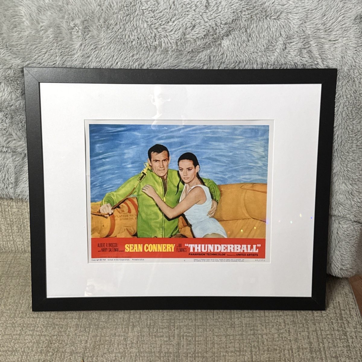 JAMES BOND THUNDERBALL - 21.5x17.5 Inch Framed Matted Movie Poster