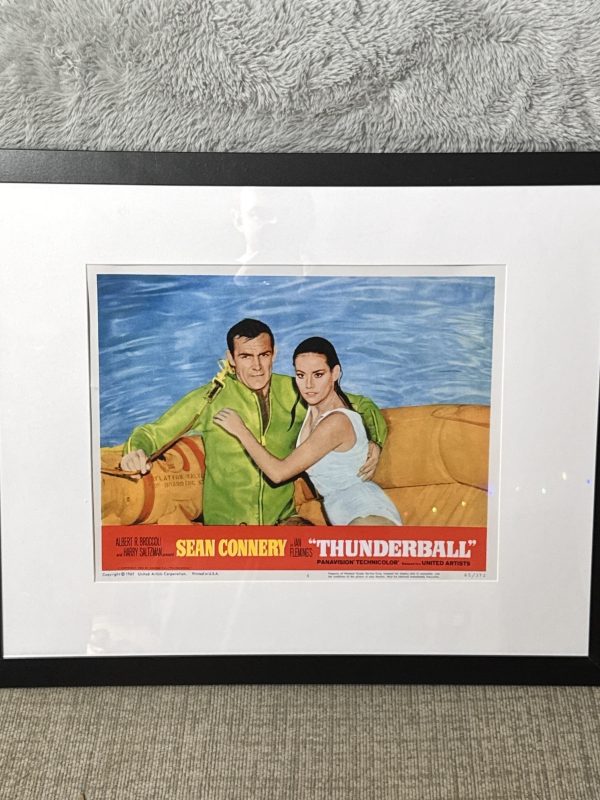 JAMES BOND THUNDERBALL - 21.5x17.5 Inch Framed Matted Movie Poster