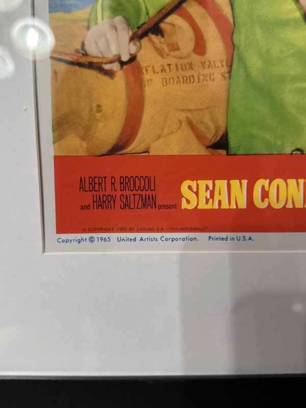 JAMES BOND THUNDERBALL - 21.5x17.5 Inch Framed Matted Movie Poster