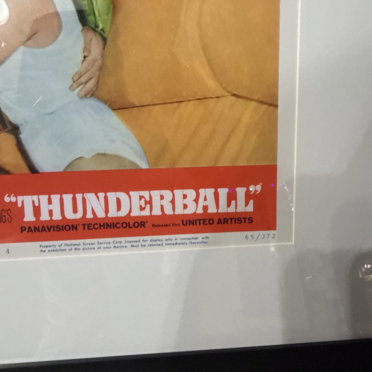 JAMES BOND THUNDERBALL - 21.5x17.5 Inch Framed Matted Movie Poster