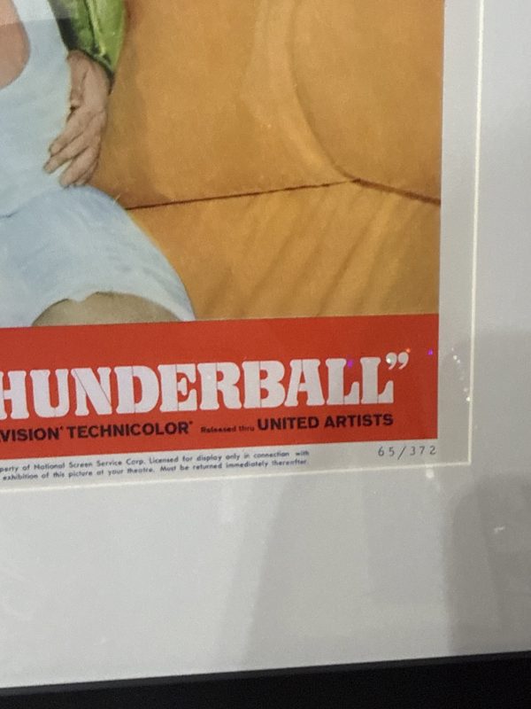 JAMES BOND THUNDERBALL - 21.5x17.5 Inch Framed Matted Movie Poster