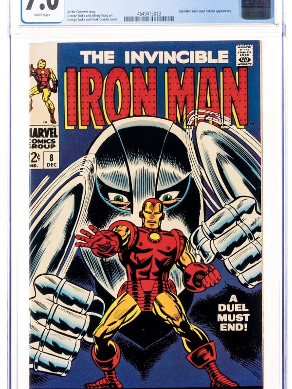 Iron Man # 8 CGC 8.5 White (Marvel, 1968) Gladiator Appearance