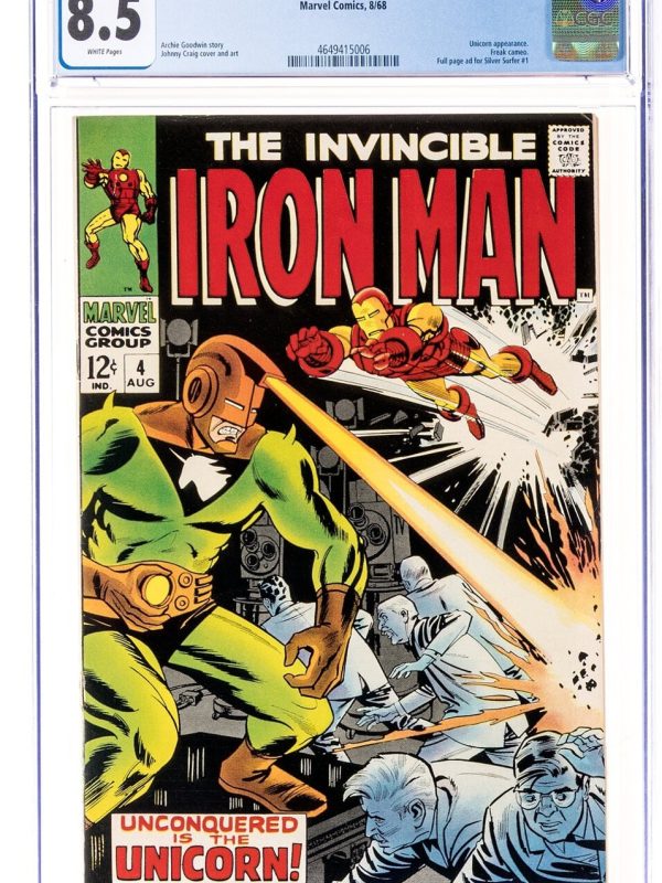 Iron Man #4 (Marvel Comics August 1968) CGC 8.5