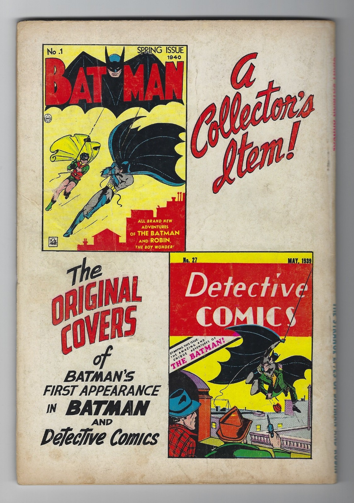 Batman Annual #5, DC Comics 1963 Silver Age Reprints VERY NICE COPY
