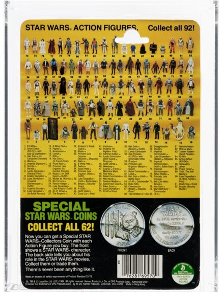 Star Wars POTF Luke Skywalker (Endor Battle Poncho) 92-Back AFA Y80 Kenner 1985