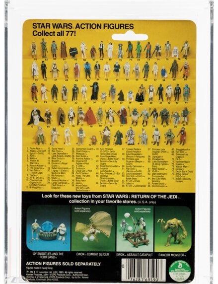 Star Wars ROTJ Prune Face 77-Back A AFA 70 (Kenner, 1984)