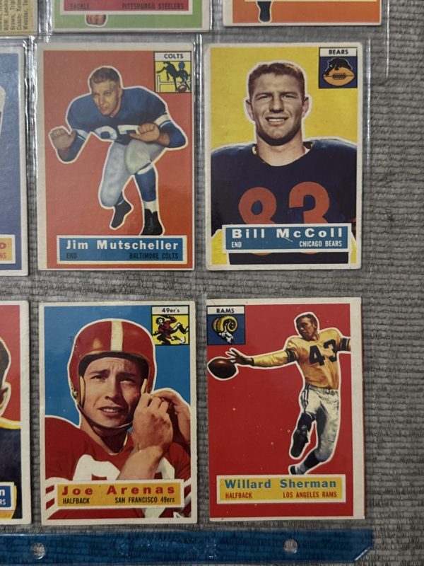 1956 Topps Football Lot (22) Varrichone Ulrich Matson Mann Scott Vintage NFL