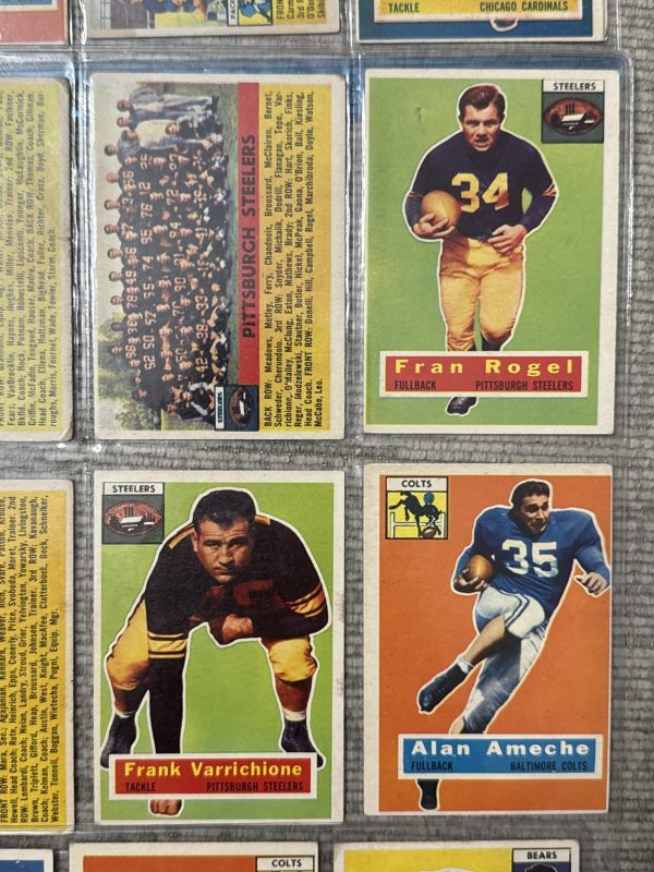 1956 Topps Football Lot (22) Varrichone Ulrich Matson Mann Scott Vintage NFL