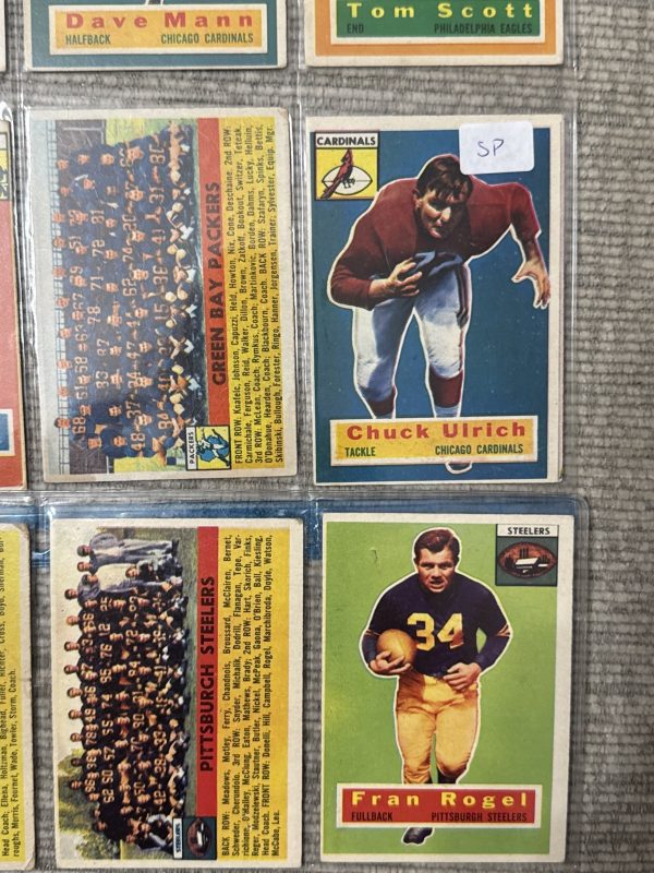 1956 Topps Football Lot (22) Varrichone Ulrich Matson Mann Scott Vintage NFL