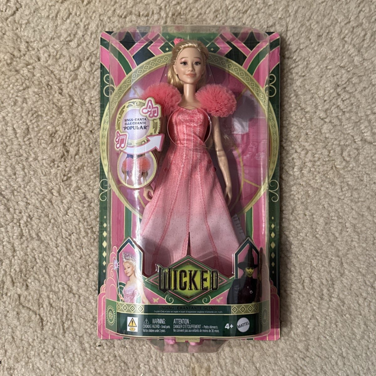 NEW Mattel Wicked Barbie Singing Chantante Glinda Doll URL MISPRINT BOX ERROR